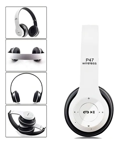 Auriculares BT vincha P47 - Blanco